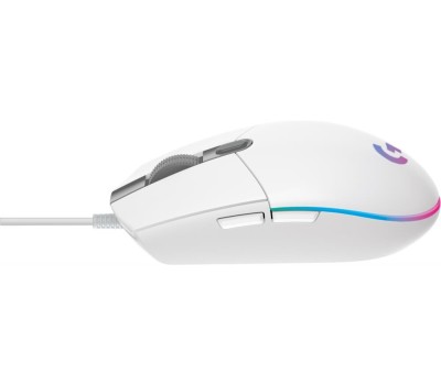 LOGITECH Мышь проводная игровая G102 LightSync (Световая синхронизация) белый (USB, 8000dpi, 6but) (910-005809)