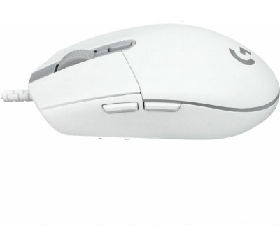 LOGITECH Мышь проводная игровая G102 LightSync (Световая синхронизация) белый (USB, 8000dpi, 6but) (910-005809)