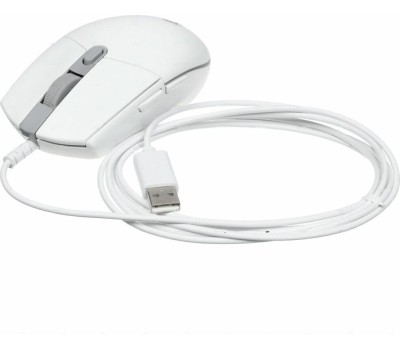 LOGITECH Мышь проводная игровая G102 LightSync (Световая синхронизация) белый (USB, 8000dpi, 6but) (910-005809)