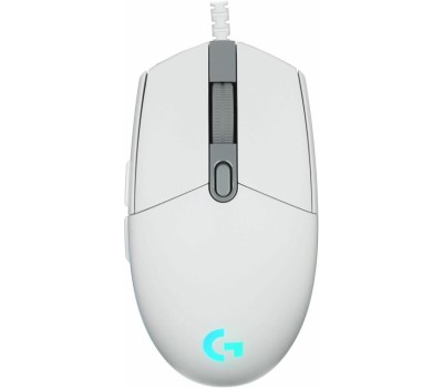 LOGITECH Мышь проводная игровая G102 LightSync (Световая синхронизация) белый (USB, 8000dpi, 6but) (910-005809)