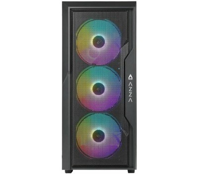 Корпус для ПК AZZA Корпус ATX Fighter, Midi-Tower, без БП, черный [csaz-290 fighter]