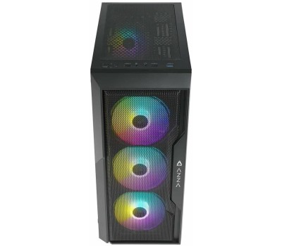 Корпус для ПК AZZA Корпус ATX Fighter, Midi-Tower, без БП, черный [csaz-290 fighter]