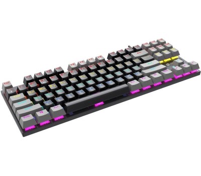 Клавиатура OKLICK Клавиатура K600X, проводная, USB, механическая, черный/серый