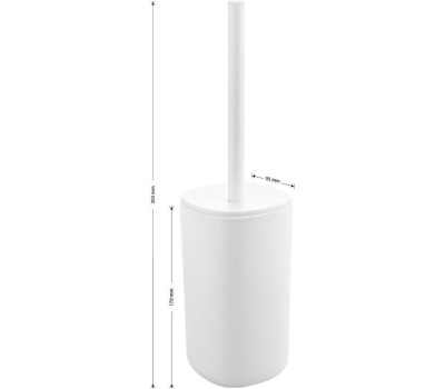 САНАКС - Ёрш для унитаза напольный, БЕЛЫЙ, пластиковый 29031