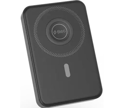 TTEC Внешний аккумулятор ReCharger M 10000mAh MagSafe Compatible PD 20W Wireless Powerbank с подставкой. Цвет: черный