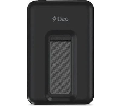 TTEC Внешний аккумулятор ReCharger M 10000mAh MagSafe Compatible PD 20W Wireless Powerbank с подставкой. Цвет: черный