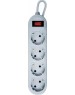 DEFENDER (99487) ES Lite 1.8 сет.фильтр 4роз - 1,8м - серый