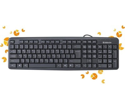 Клавиатура DEFENDER (45520) ELEMENT HB-520 PS/2 RU черный