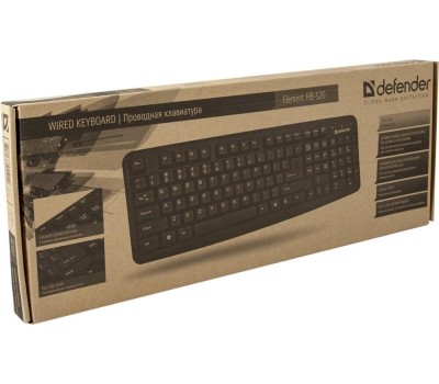 Клавиатура DEFENDER (45520) ELEMENT HB-520 PS/2 RU черный