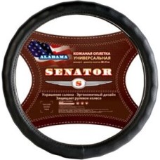 оплетка рулевого колеса SENATOR (OPLS0720) оплетка на руль Alabama M(38см), черный
