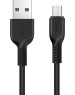 USB кабель HOCO (6957531068907) X20 USB (m)-microUSB (m) 2.0м - черный