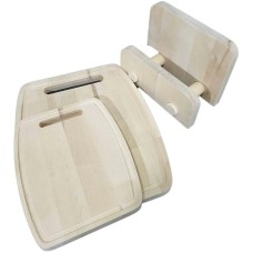 РОССИЯ 371904 Набор разделочных досок 1,8 см, массив березы, 2 шт: 18х22, 22х26 см, на подставке