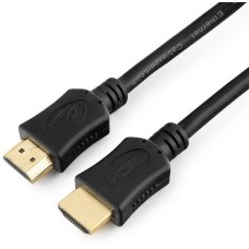 CABLEXPERT Кабель HDMI CC-HDMI4L-1.5M черный (1.5м, 19M/19M, v2.0, Light, позол.контакты, экран, пакет) (CC-HDMI4L-1.5M)