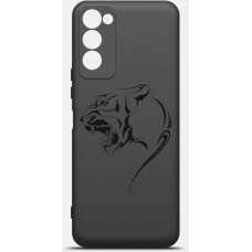 BORASCO Чехол (клип-кейс) ArtWorks, для Tecno Camon 18/18P, черный/рисунок [51151]