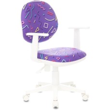 Кресло компьютерное БЮРОКРАТ Кресло детское CH-W356AXSN, на колесиках, ткань, фиолетовый [ch-w356axsn/stick-vi]