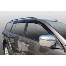 Дефлекторы CORSAR Дефлекторы Mitsubishi Pajero Sport 08-17 кроссовер, нак., 4шт