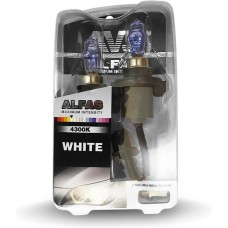 Лампа галогенная AVS Газонаполненные лампы ALFAS Maximum Intensity 4300K HB4/9006 12V 85W, комплект 2+2 (W5W) шт
