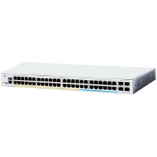 Коммутатор CISCO Коммутатор Catalyst 1300 48x 10/100/1000 RJ-45 PoE+, 4x 1Gb SFP uplinks, PoE+ 370W, RackMount Kit, C1300-48P-4G