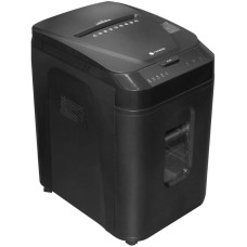 HELEOS Шредер АП40 черный с автоподачей (секр.P-4) фрагменты 150лист. 37лтр. скрепки скобы пл.карты