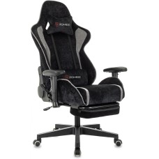 ZOMBIE Кресло игровое Drift/F черный/серый крестов. пластик подст.для ног