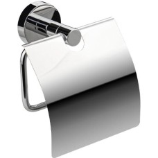 GFmark - Держатель туалетной бумаги с экраном, на круглом основании, цвет ХРОМ. 79003