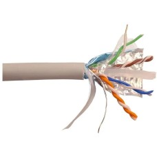 LANMASTER Кабель информационный LAN-6AFTP-HFLT-GY кат.6A FTP 4 пары 23AWG LSZH внутренний 305м серый