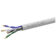 SUPRLAN Кабель сетевой информационный Six 01-0316-1 кат.6 U/UTP 4 пары 23AWG PVC внутренний 305м серый
