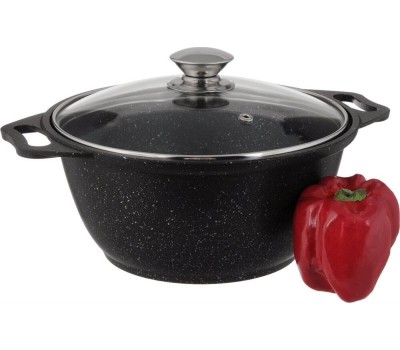 Кастрюля KUKMARA КМТ22а 2,0л. Темный мрамор