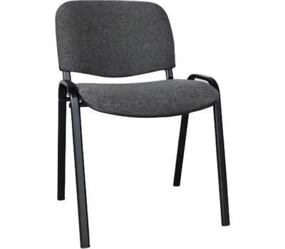 Стул OLSS стул ИЗО В-3 серый обивка - ткань износопрочная, рама окрашенная черной порошковой краской