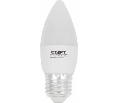 Лампа светодиодная СТАРТ (17279) LEDCANDLE E27 7W30 WS