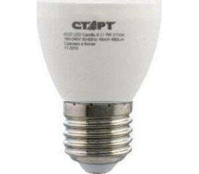 Лампа светодиодная СТАРТ (17279) LEDCANDLE E27 7W30 WS
