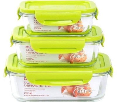 Посуда OURSSON CG1002S/GA контейнер стекл. 1,04л.