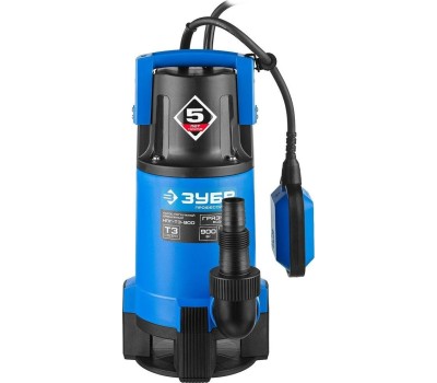 Дренажный насос ЗУБР НПГ-Т3-900 Насос погружной дренажный для грязной воды 900 Вт, 240 л/мин