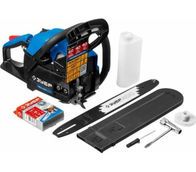 Бензопила ЗУБР ПБЦ-400 40П Пила цепная бензиновая 1,5 кВт/ 2,0 л.с., 400 мм