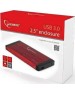 корпус GEMBIRD (13047) EE2-U3S-2-R, внешний корпус 2.5 USB 3.0 , красный