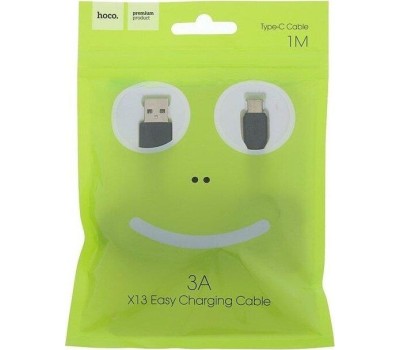 Дата-кабель Type-C HOCO (6957531061182) X13 USB (m)-Type-C (m) 1.0м - черный
