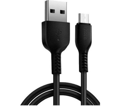 USB кабель HOCO (6957531068907) X20 USB (m)-microUSB (m) 2.0м - черный