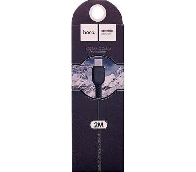 USB кабель HOCO (6957531068907) X20 USB (m)-microUSB (m) 2.0м - черный