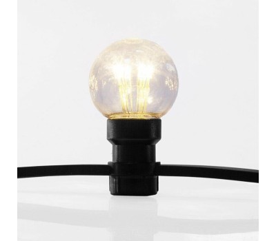 Электрогирлянда NEON-NIGHT (331-326) ''Белт-Лайт'' 10 м, черный каучук, 30 ламп, цвет Теплый белый, IP65, соединяется