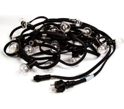 Электрогирлянда NEON-NIGHT (331-326) ''Белт-Лайт'' 10 м, черный каучук, 30 ламп, цвет Теплый белый, IP65, соединяется