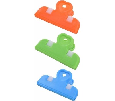 Н-р зажимов д/пакетов MULTIDOM Н-р зажимов д/пакетов mix 3 шт 6,5 см LF75-77