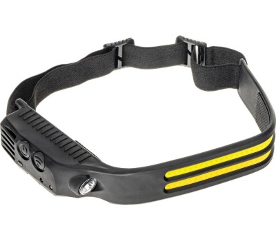 Фонарь налобный RITTER 56205 8 LED COB 7Вт+3Вт/1200мАч/600Лм/IP44 черный
