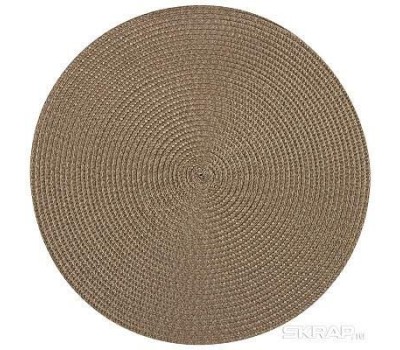 РЫЖИЙ КОТ Салфетка сервировочная плетеная PPW-03, диам 38 см