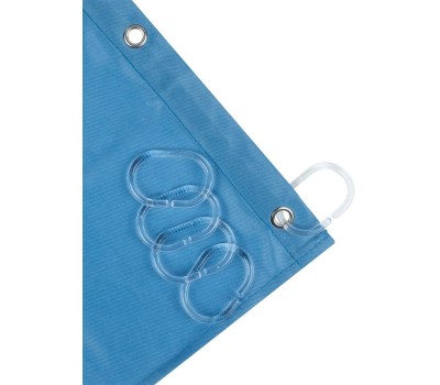 Штора для ванной ЕГ (541) LINEN Штора для ванной Голубая