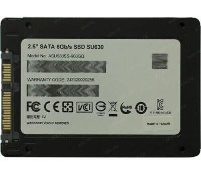 Накопитель SSD A-DATA SSD накопитель Ultimate SU630 ASU630SS-960GQ-R 960ГБ, 2.5