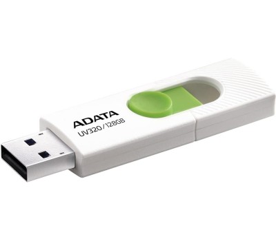 A-DATA Флеш Диск 128GB UV320 AUV320-128G-RWHGN USB3.2 белый/зеленый