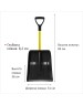 Лопата LUCKY WAY LBPPF001 85*31*8 ковш ПП №1 черный Авто/черенок ФГ желтый/V-ручка черная