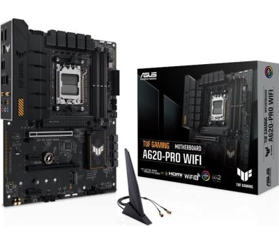 Материнская плата ASUS Материнская плата TUF GAMING A620-PRO WIFI, Socket AM5, AMD A620, ATX, Ret
