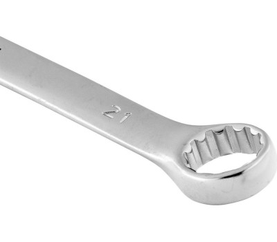 Ключ STELS Ключ комбинированный, 21 мм, CrV, матовый хром 15225