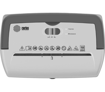 шредеры CACTUS Уничтожитель бумаг CS-SH-C5, P-4, 5x18 мм, 10 лист. одновременно, 21л